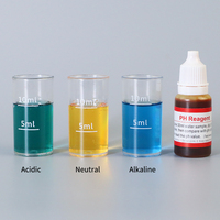 Réactif de test de pH 10 ml 2+1 sous blister certifié CE, logo personnalisé, purificateur en vrac pour aquaculture, eau industrielle, eau potable 99,9%