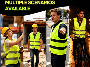 Expédition rapide, veste de travail tout-terrain en polyester, veste de sécurité publique réfléchissante, gilet de signalisation haute visibilité - Product Image 5