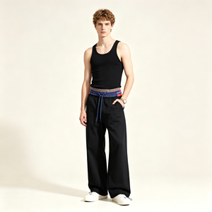 Men's Drawstring Jogger Pants Casual Sport <b>Trousers</b> Loose Fit <b>Track</b> Pants Custom Color - Product Image 2