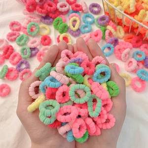 Anillos elásticos coloridos <span class=keywords><strong>para</strong></span> el cabello <span class=keywords><strong>para</strong></span> niñas pequeñas, accesorios suaves <span class=keywords><strong>para</strong></span> el cabello <span class=keywords><strong>para</strong></span> uso diario y tiempo de juego, estilo de fiesta Vintage dulce - Product Image 5