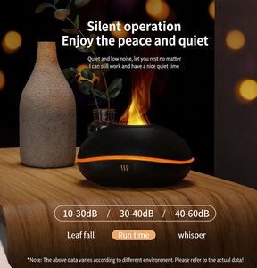 Aroma <b>Diffuser</b> Air Humidifier Ultrasonic Cool Mist Maker Fogger Led <b>Essential</b> <b>Oil</b> Flame Lamp Difusor Humidifier - Product Image 5