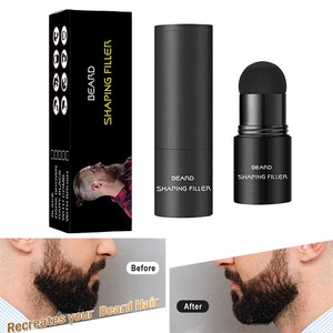 Bâton de remplissage de crayon de barbe imperméable avec brosse à poudre pour hommes <span class=keywords><strong>moustache</strong></span> cheveux délié longue teinture aspect naturel style - Product Image 5