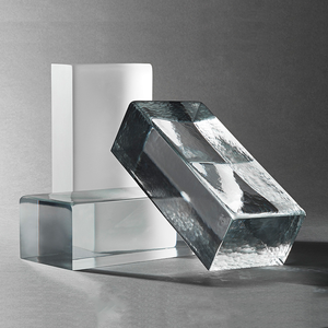 Ladrillos de <span class=keywords><strong>vidrio</strong></span> sólido con presupuesto para azulejos manchados económicos de gran valor para proyectos de decoración de cocina y exteriores - Product Image 1