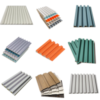 Panel de Revestimiento de Pared de PVC Laminado con Grano de Madera, Precio al por Mayor, para Decoración de Interiores