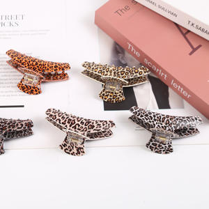 Accesorios para el Cabello de Mujer Estilo Vintage, Pinza de Pelo Acrílica Grande, Pinza de Pelo con Diseño de Leopardo para Mujer - Product Image 2