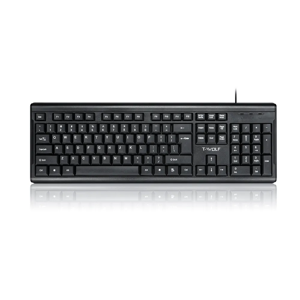 Factory Manufactured 2.4G usb wired office clavier standard business multimedia clavier teclado keyboard