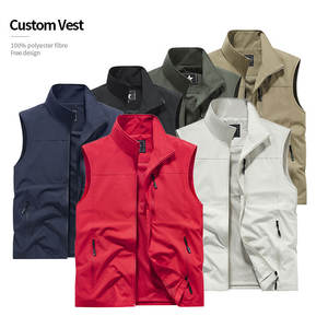 Chalecos de uniforme sin mangas de trabajo voluntario para <span class=keywords><strong>hombre</strong></span>, regalos de negocios publicitarios baratos personalizados al por mayor para exteriores - Product Image 2