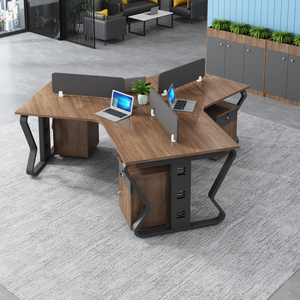 Bureau de travail modulaire en panneaux de bois modernes et personnalisés - Product Image 3