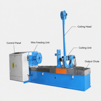 Machine de fabrication de ressorts à compression automatique contrôlée par PLC, robuste, grand diamètre