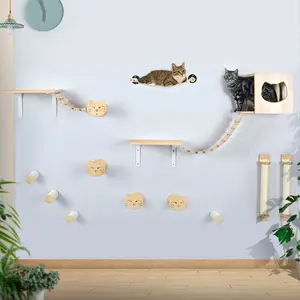 Home Jump Platform Wand-Katzen regale Cat Climb Track Moderne Wandre gale Multifunktion ale Katzen wand möbel