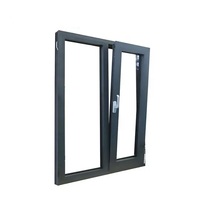 Ventana corredera de 1800mm x 1200mm, ventanas y puertas de huracán, persianas de vidrio de aluminio, ventana plegable, estándar de China