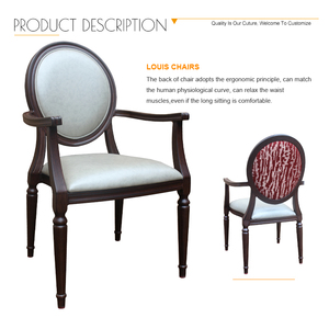 Silla de Respaldo Alto para Bodas <span class=keywords><strong>y</strong></span> Hogares de Ancianos, Sillas Resistentes para Restaurante u Hotel con Brazos, Tapizada en Tela de Lujo, Feria de Cantón 2025 - Product Image 2