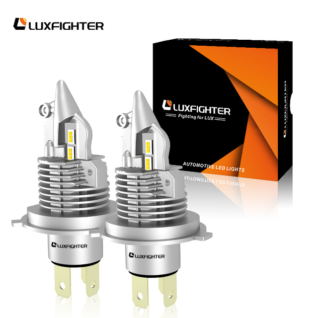 LUXFIGHTER High Efficiency Q10 H1 H4 H7 H13 Mini CSP 1:1 SIZE Car Led Dual Beam Headlights for Car Truck Motorcycle Auto