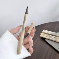 Crayon à sourcils double tête 2 en 1 avec teinte à base de plantes, doux et naturel, imperméable, longue tenue, lisse avec brosse