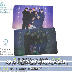 Cartes en plastique magnétiques lenticulaires 3D personnalisées de marque CLF, 85*54*0.76mm, taille carte de crédit, impression offset, film de plastification photo - Product Image 2