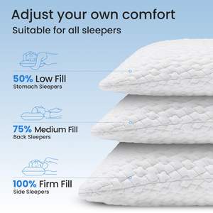 Höhen verstellbar Ergonomisch geschreddert Memory Foam Bett kissen Großhandel <span class=keywords><strong>Crescent</strong></span> Moon Shape <span class=keywords><strong>Shaped</strong></span> Foam Nacken kissen zum Schlafen - Product Image 5