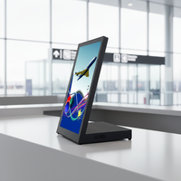 Écran LCD numérique alimenté par batterie de 13,3 pouces pour la publicité, affichage Android Wifi pour les petits kiosques de centre commercial