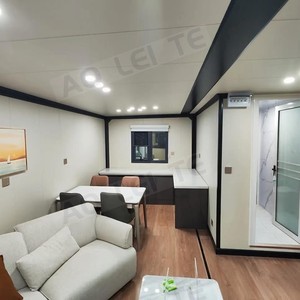 40FT a doppia ala impianto idraulico preinstallato preinstallato casa prefabbricata elettrica espandibile per <span class=keywords><strong>hotel</strong></span> mobili - Product Image 4