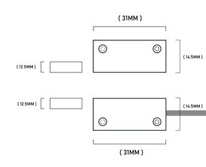 Cảm biến nhanh cơ thể kim loại sậy chuyển đổi/sậy gần chuyển đổi/Cảm biến cửa từ làm việc với nam châm - Product Image 2