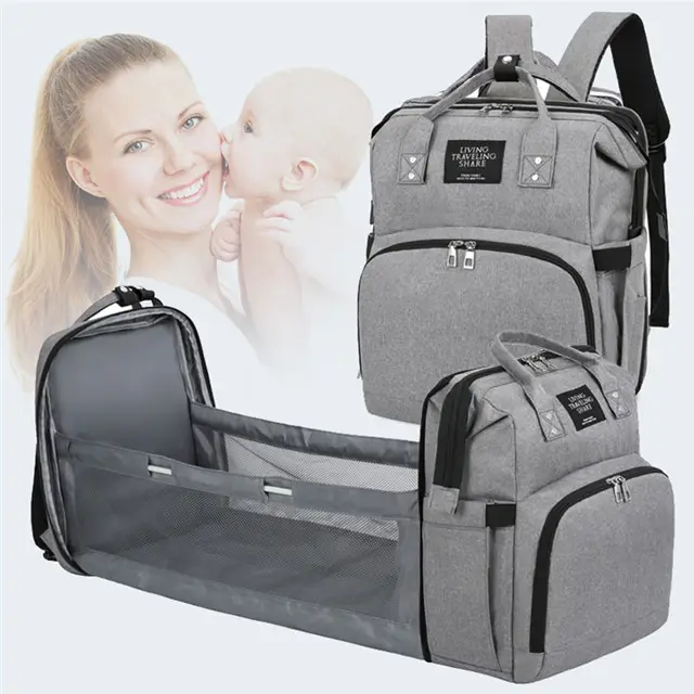 Водонепроницаемый дорожный рюкзак, складная детская кровать, сумка для подгузников для мамы с кроватью