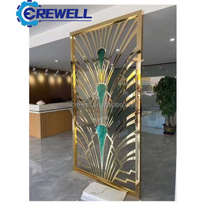 <span class=keywords><strong>Panneau</strong></span> de <span class=keywords><strong>bois</strong></span> imperméable découpé au <span class=keywords><strong>laser</strong></span> pour la décoration intérieure Panneaux métalliques suspendus Séparateurs de pièces - Product Image 3