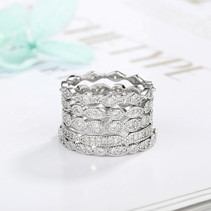 New Design CZ Jewelry <strong>Custom</strong> <strong>Ring</strong> 925 Sterling Silver <strong>Ring</strong> Eternity <strong>Ring</strong> - Product Image 4