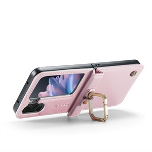 เคสโทรศัพท์มือถือ CaseMe สำหรับ <span class=keywords><strong>Oppo</strong></span> Find N2 Flip  วัสดุหนัง PU พร้อมบานพับป้องกันการตก ดีไซน์ธุรกิจ พร้อมที่ตั้งวาง - Product Image 3