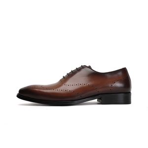 Dashing Elegant Handmade Cowhide Derby <b>Shoes</b> Suit <b>Shoes</b> <b>Height</b> <b>Increasing</b> Formal Dress <b>Shoes</b> Autumn Gradient Color Anti-slip - Product Image 3