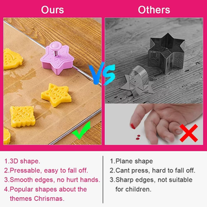 Lot <span class=keywords><strong>de</strong></span> 4 <span class=keywords><strong>emporte</strong></span>-pièces à biscuits DIY en forme <span class=keywords><strong>de</strong></span> dessin animé, moule à biscuits 3D en plastique, outils <span class=keywords><strong>de</strong></span> décoration <span class=keywords><strong>de</strong></span> biscuits - Product Image 3