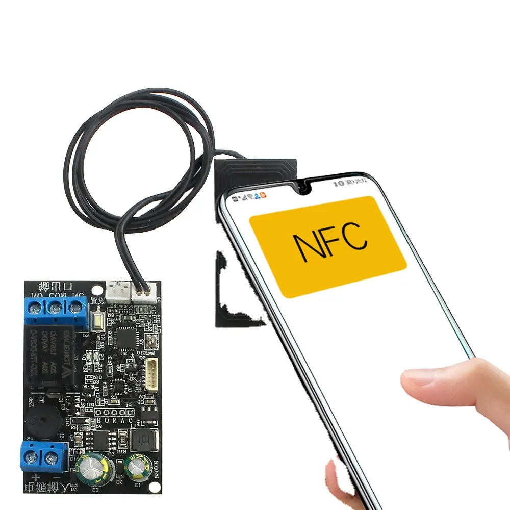 Fingerprint identification control board mobile phone NFC induction relay motherboard IC card 13.56mhz access controller