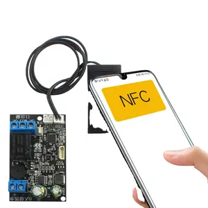 指纹识别控制板手机NFC感应继电器主板ic卡13.56mhz门禁控制器