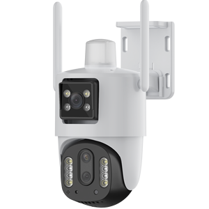 New Arrival V380 App 4MP ba ống kính 10x Zoom 4G Sim Thẻ Dome <span class=keywords><strong>Camera</strong></span> tự động theo dõi báo động đẩy Zoom máy ảnh - Product Image 1