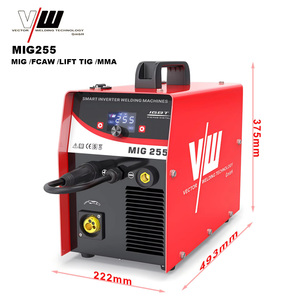 Soldadora Multifunción VECTOR 4 en 1, <span class=keywords><strong>MIG</strong></span>/Sin Gas <span class=keywords><strong>FCAW</strong></span>/Lift TIG/MMA, 230V, Inversor IGBT, Máquina de Soldar MIG255 - Product Image 1
