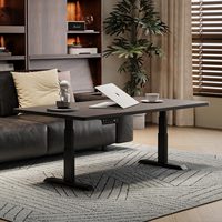 Vente directe d'usine, table réglable en hauteur, style minimaliste moderne, table basse pour salon, table basse en bois massif de haute qualité