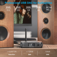 Décodeur de bureau audio Lavaudio DS600 + HiFi USB DAC avec préamplificateur récepteur audio Bluetooth AptX-LL/HD & LDAC pour audiophiles