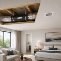 Ventilateur de gaine silencieux Hon&Guan 300 mm pour la ventilation des chambres HVAC avec un débit d'air à haute pression, ventilateur à moteur EC en métal durable
