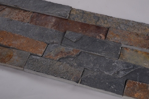 HS-ZT002 pizarra oxidada casa panel exterior cara dividida al aire libre de la pared de azulejos de piedra - Product Image 4