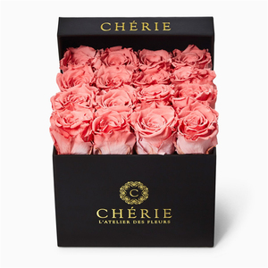 2020 Venta caliente de lujo de cartón negro Rosa flor caja de regalo con tapa - Product Image 1