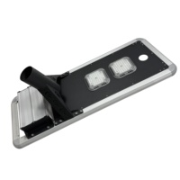 Conception libre 50 watts LED panneau solaire capteur télécommande induction étanche extérieur intégré tout en un lampadaire solaire