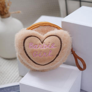 Monedero de Felpa con Forma de Corazón al por Mayor de Fábrica, Bolsa Pequeña para Guardar Lápiz Labial y Auriculares, Unisex, para Niños y Adultos, para Tarjetas Bancarias y Llaves - Product Image 3