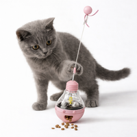 Juguete Ecológico para Gatos de Interior con Bola LED y Opción de Hierba Gatera para Juego, Ejercicio y Uso Diario