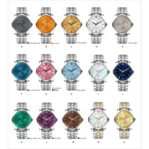 2025 reloj de pulsera de lujo de acero inoxidable para mujer logotipo personalizado Esfera de cristal de zafiro movimiento mecánico automático - Product Image 5