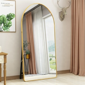 Hiện đại phong cách đơn giản nhà khung nhôm phòng ngủ phòng khách hiên sàn treo tường đầy đủ cơ thể lập thể phù hợp gương - Product Image 2