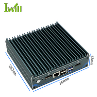Mini PC industriel sans ventilateur Ubuntu Linux OS N100 Pare-feu en stock