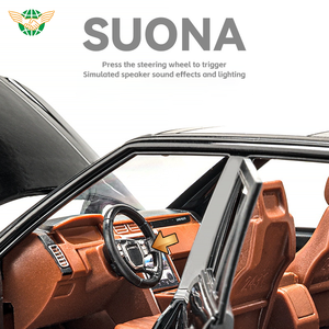 Diecast xe 1/24 Mô hình xe đồ chơi quy mô 1/24 kéo trở lại 6 cửa ra vào có thể mở ra kim loại xe cho trẻ em - Product Image 2