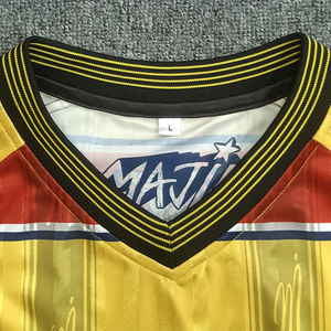 Custom Classic <b>Striped</b> Polyester Soccer Jersey Sublimation Print Embroidered Logo Breathable Club <b>Men's</b> Soccer <b>Shirt</b> - Product Image 5