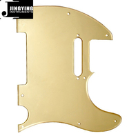 Jingying vente en gros de matériel spécial miroir or/argent 8 trous TL guitare électrique Pickguard pièces et accessoires d'instruments à cordes