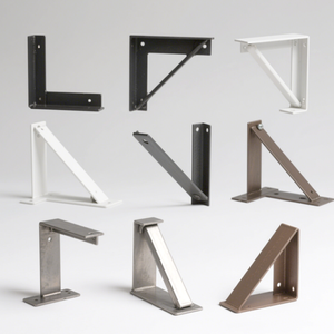 Factory Custom Black <strong>Shelf</strong> <strong>Bracket</strong> Joint Right <strong>Angle</strong> Turn <strong>Bracket</strong> <strong>L</strong> <strong>Shape</strong> Heavy Duty Metal Corner <strong>Bracket</strong> - Product Image 2