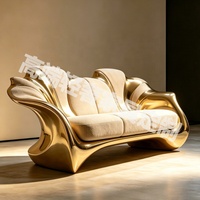 Canapé d'angle inclinable trois places en velours haut de gamme avec rembourrage en mousse haute densité pour salons et hôtels - Design en tissu de luxe