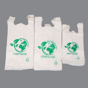 Nhà Máy Giá hàng tạp hóa giá rẻ siêu thị mua sắm in ấn tùy biến nhựa t Áo sơ mi Vest Túi - Product Image 4